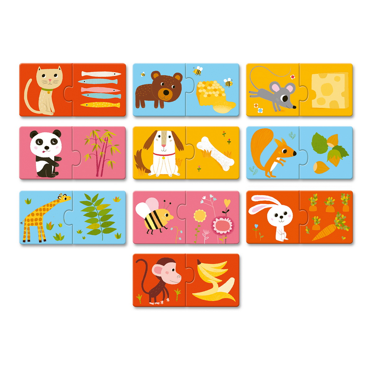 Djeco Puzzle duo Šta životinje jedu - uzrast 2+godine - Image 2