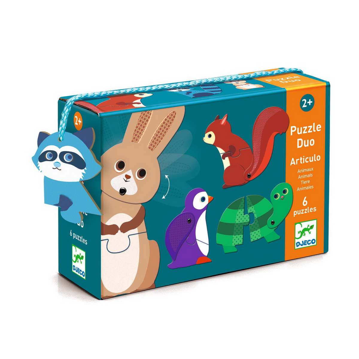 Djeco Puzzle duo Articulo Animals - uzrast 2+ godine - Image 3