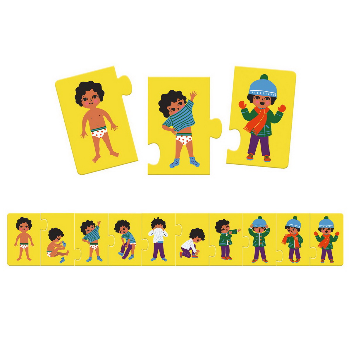 Djeco Puzzle Trio I'm dressing up 3+ godine