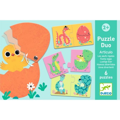 Djeco Puzzle duo Ko se krije u jajetu uzrast 2+ godine - Image 4