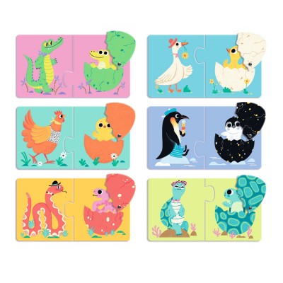 Djeco Puzzle duo Ko se krije u jajetu uzrast 2+ godine - Image 3