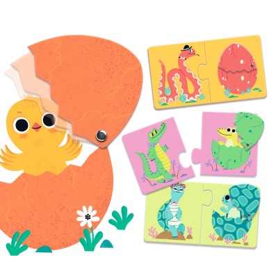 Djeco Puzzle duo Ko se krije u jajetu uzrast 2+ godine