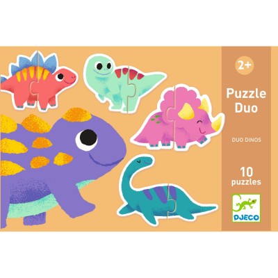 Djeco Puzzle duo Dinosauri – uzrast 2+ godine - Image 4