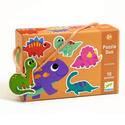 Djeco Puzzle duo Dinosauri – uzrast 2+ godine - Image 2