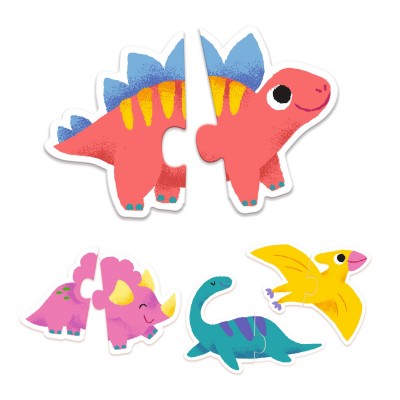 Djeco Puzzle duo Dinosauri – uzrast 2+ godine - Image 3