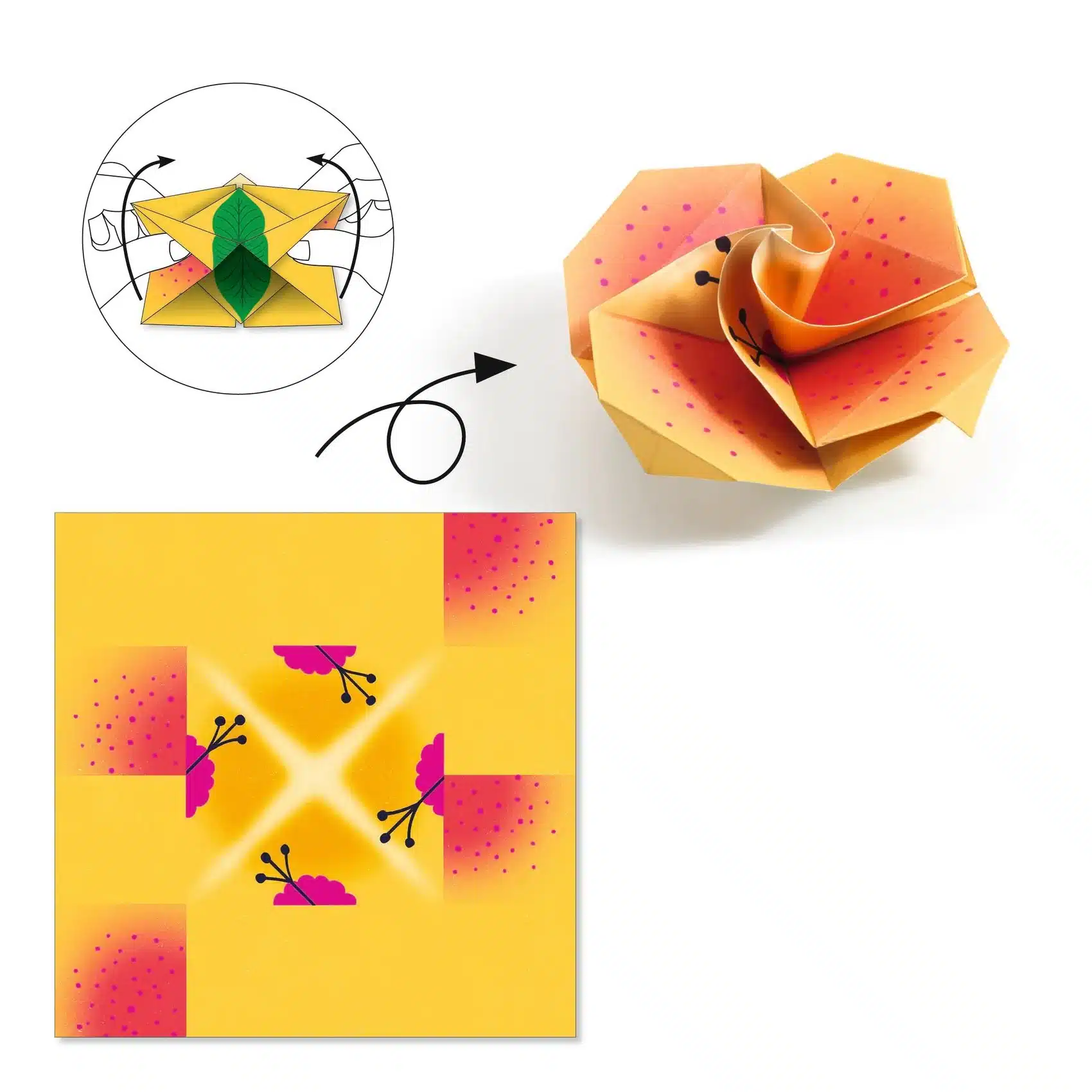 Djeco Origami Kreativni set Tropics - Image 6
