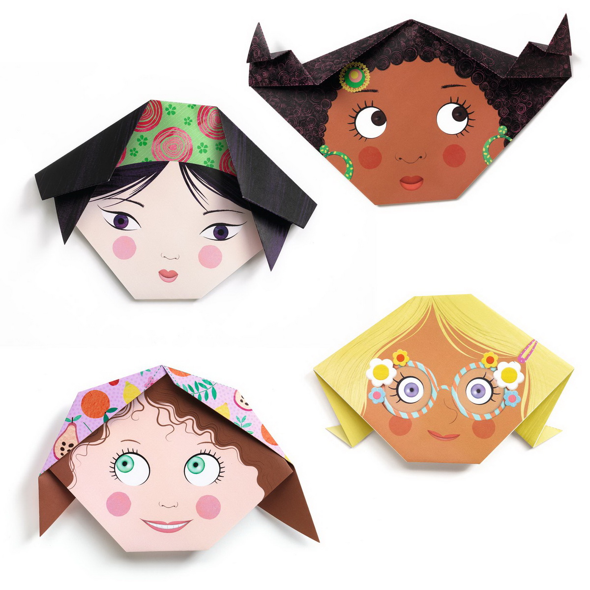 Djeco Origami Kreativni set Vesela lica - Image 4