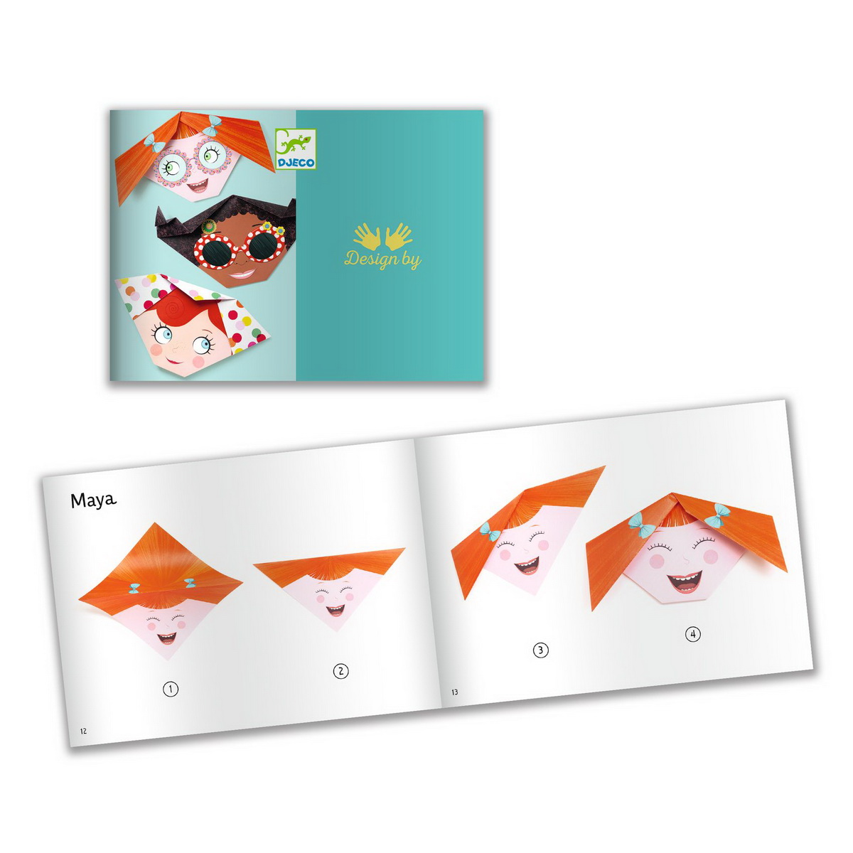 Djeco Origami Kreativni set Vesela lica - Image 3