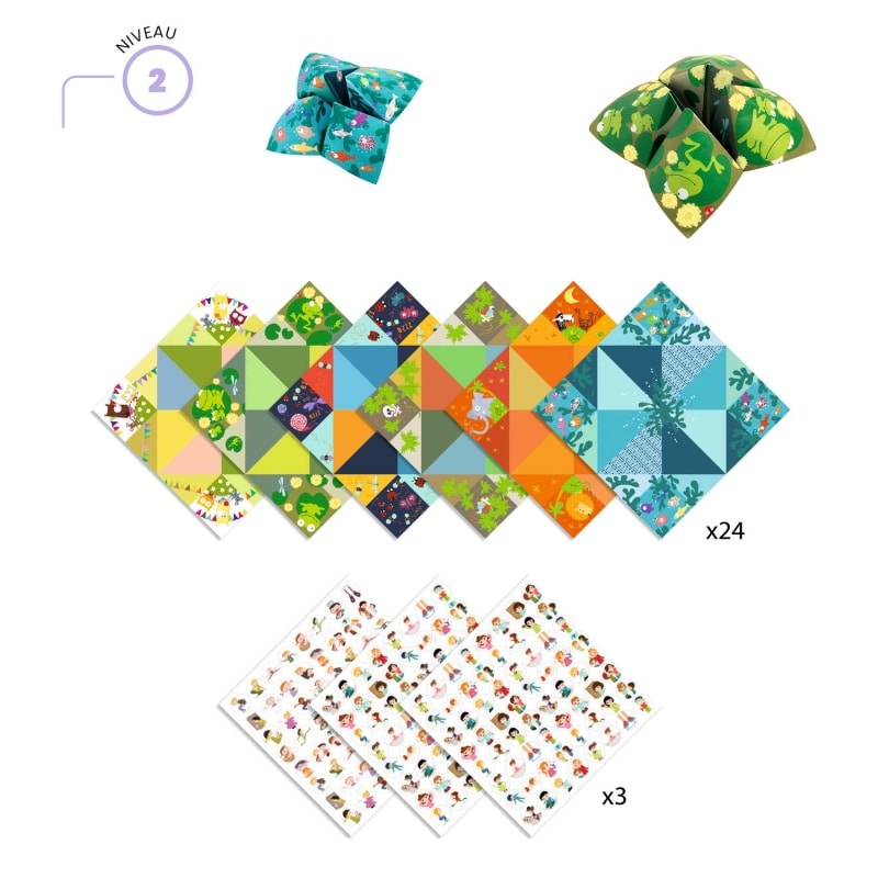 Djeco Origami kreativni set Fortune tellers (Bird game) - Image 4