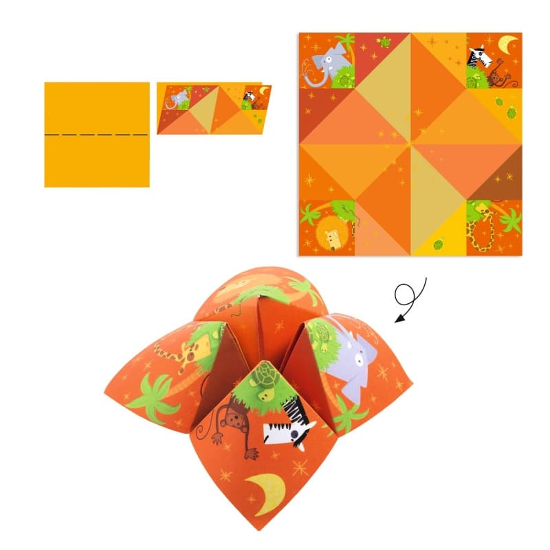 Djeco Origami kreativni set Fortune tellers (Bird game) - Image 5