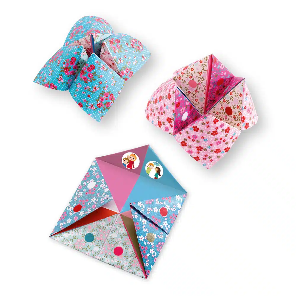 Djeco Origami kreativni set Fortune Tellers (Floral) - Image 2