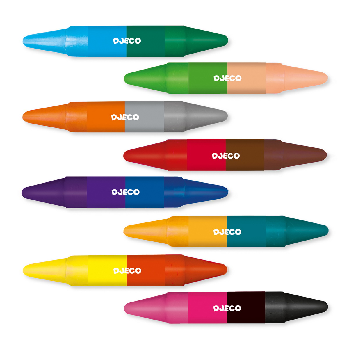 Djeco pastelne bojice - Set 8 dvostranih pastela