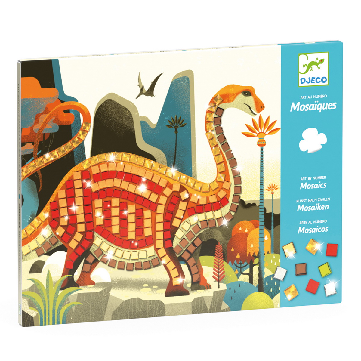 Djeco Kreativni set Mozaik- Dinosauri -5+ godina - Image 5