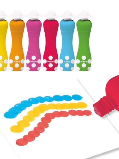 Djeco Flomasteri Set 6 flomastera sa pjenom perivi sa odjeće 18+m