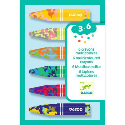Djeco pastelne bojice set 6 raznobojnih bojica Flower
