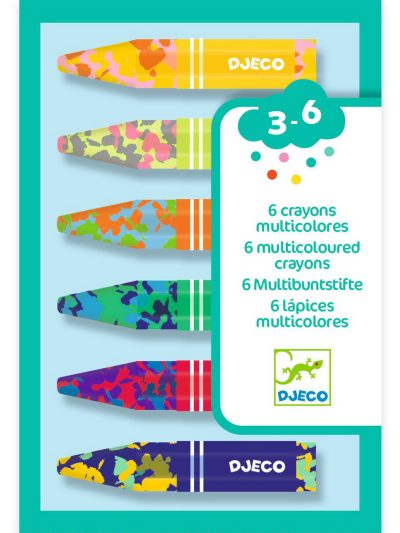 Djeco pastelne bojice set 6 raznobojnih bojica Flower