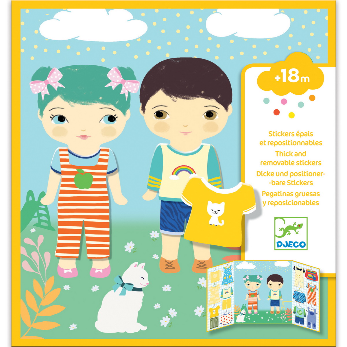 Djeco Stikeri za oblačenje lutkica 18+m (Kreiraj stickerima) - Image 2