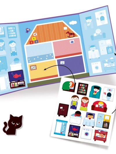 Djeco Stikeri Kod kuće 18+m (Kreiraj stickerima)