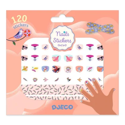 Djeco Set naljepnica za nokte Feathers