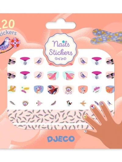 Djeco Set naljepnica za nokte Feathers