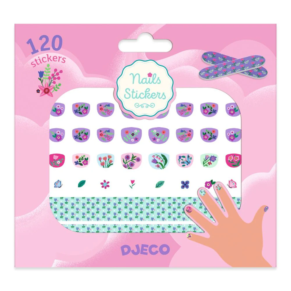 Djeco Set naljepnica za nokte - Petite fleur