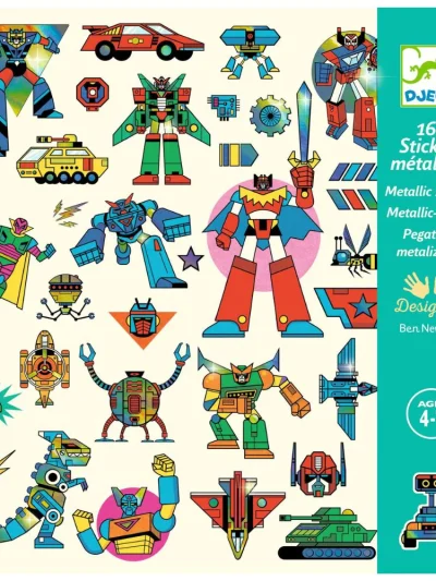 Djeco taktilni stickeri Robots