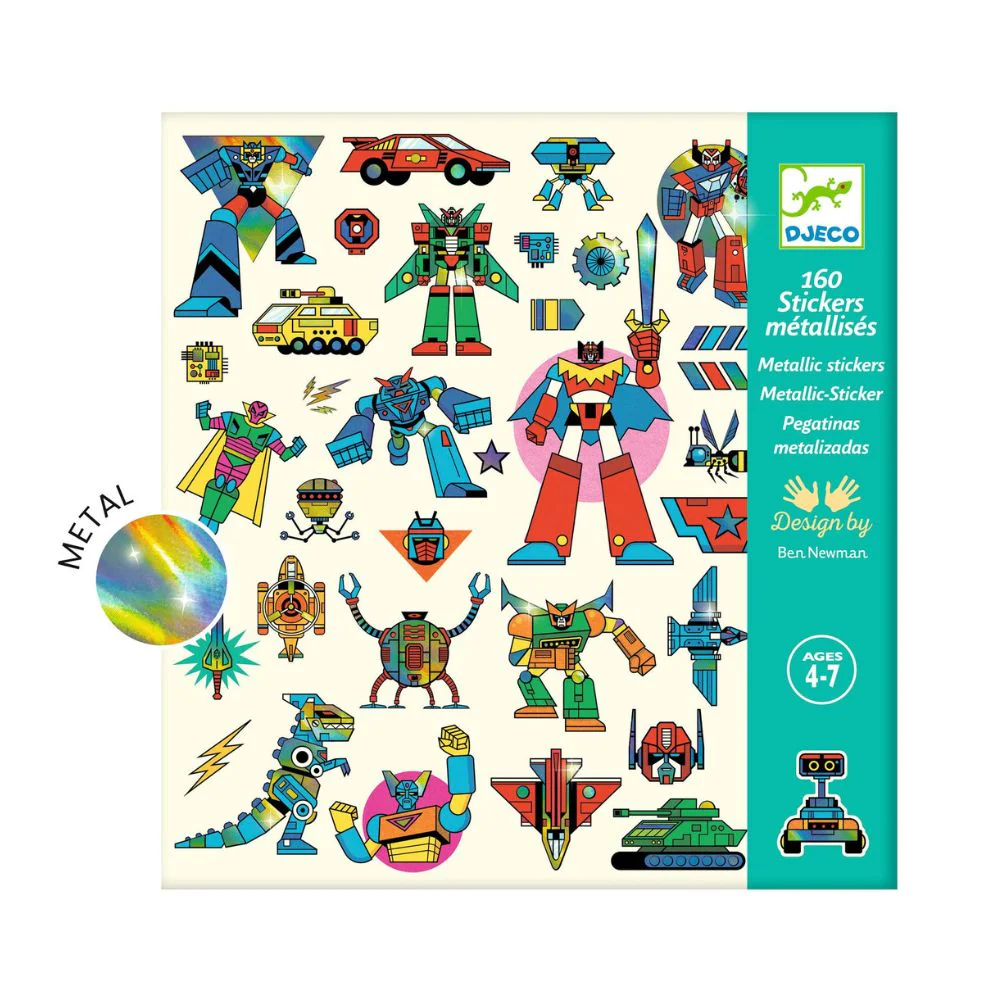 Djeco taktilni stickeri Robots - Image 5