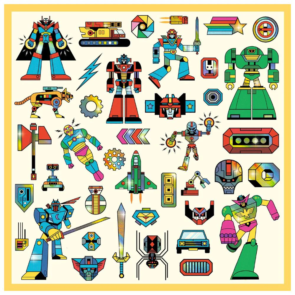 Djeco taktilni stickeri Robots - Image 3