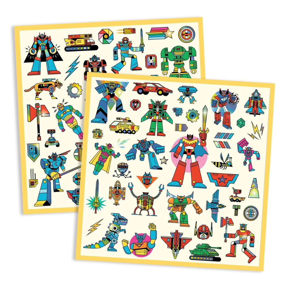 Djeco taktilni stickeri Robots - Image 2