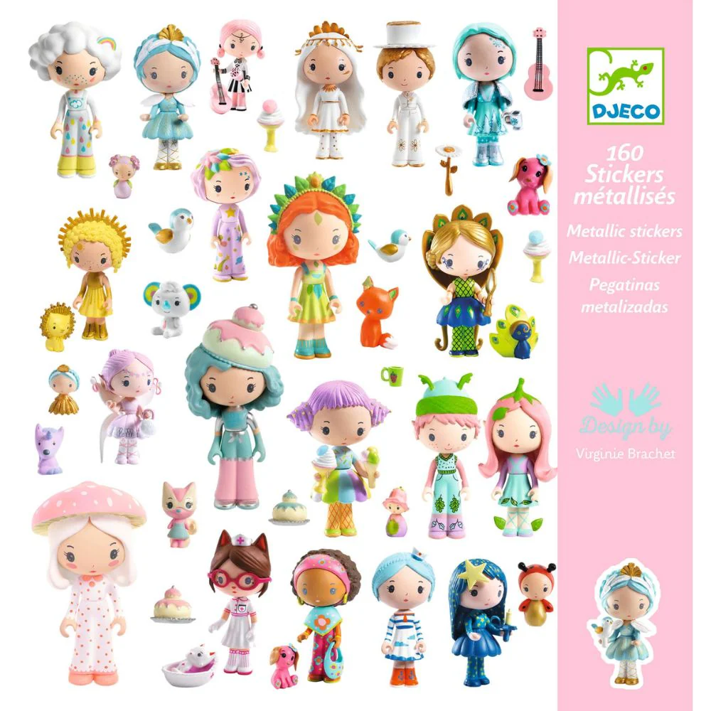 Djeco taktilni stickeri The little world of Tinyly