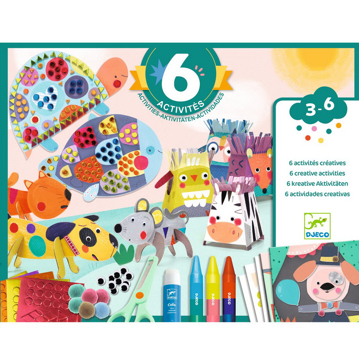 Djeco Kreativni set za najmlađe Životinje 3+ godine - Image 8