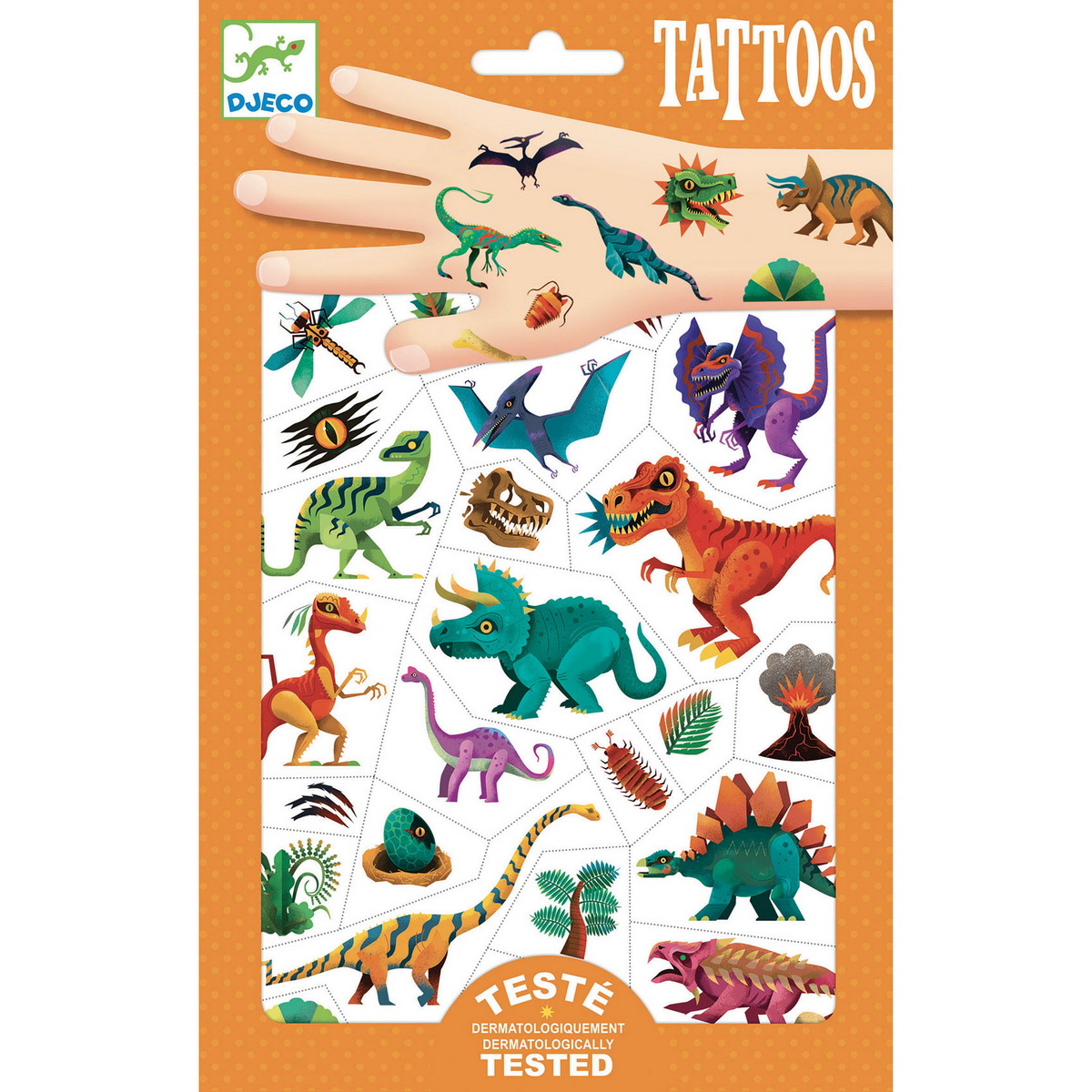 Djeco Dječije tetovaže Dinosauri 3+ godine