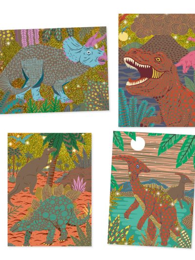 Djeco Bojanka sa strugalicom Dinosauri