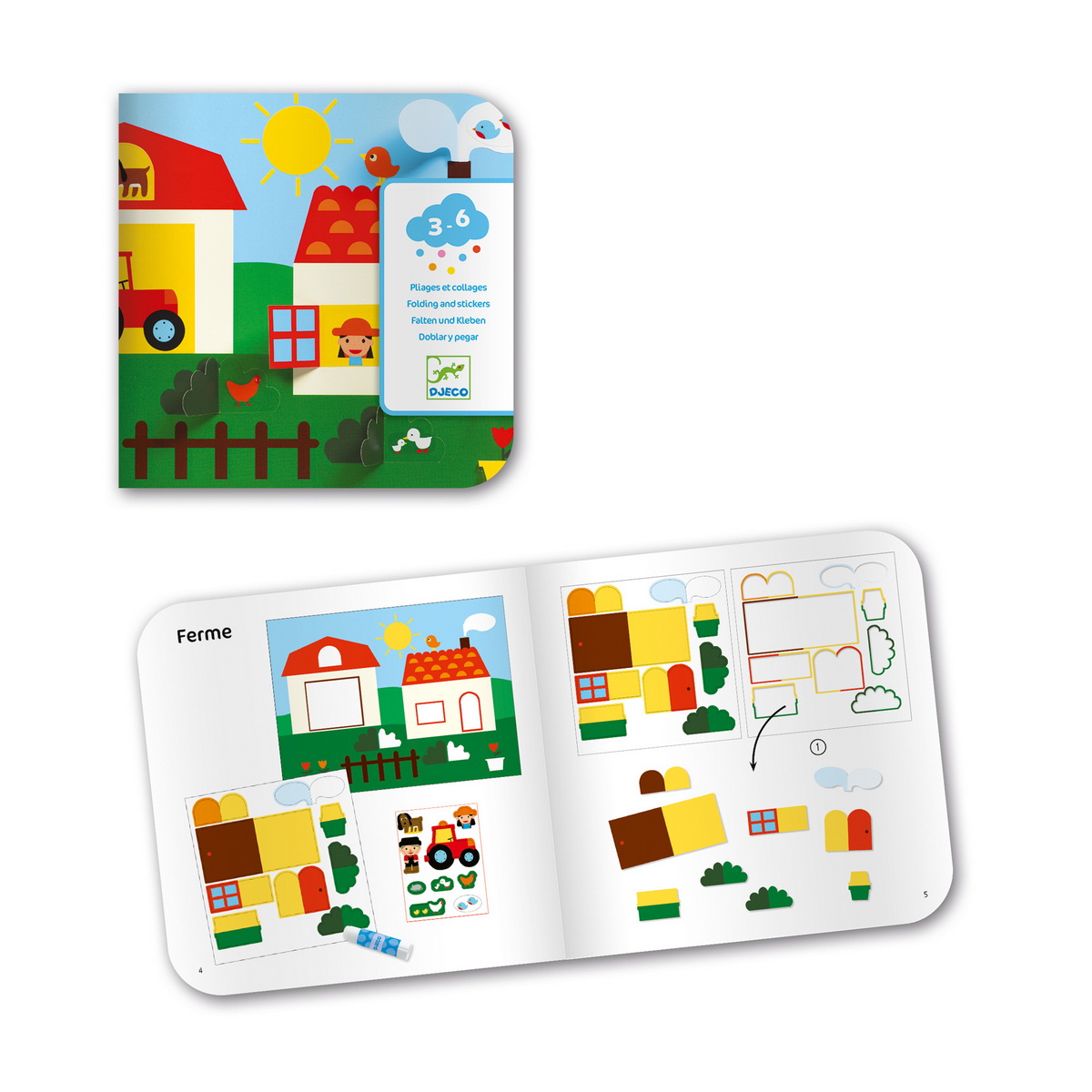 Djeco Kreativni set s naljepnicama - Igra skrivača 3+ godine - Image 5