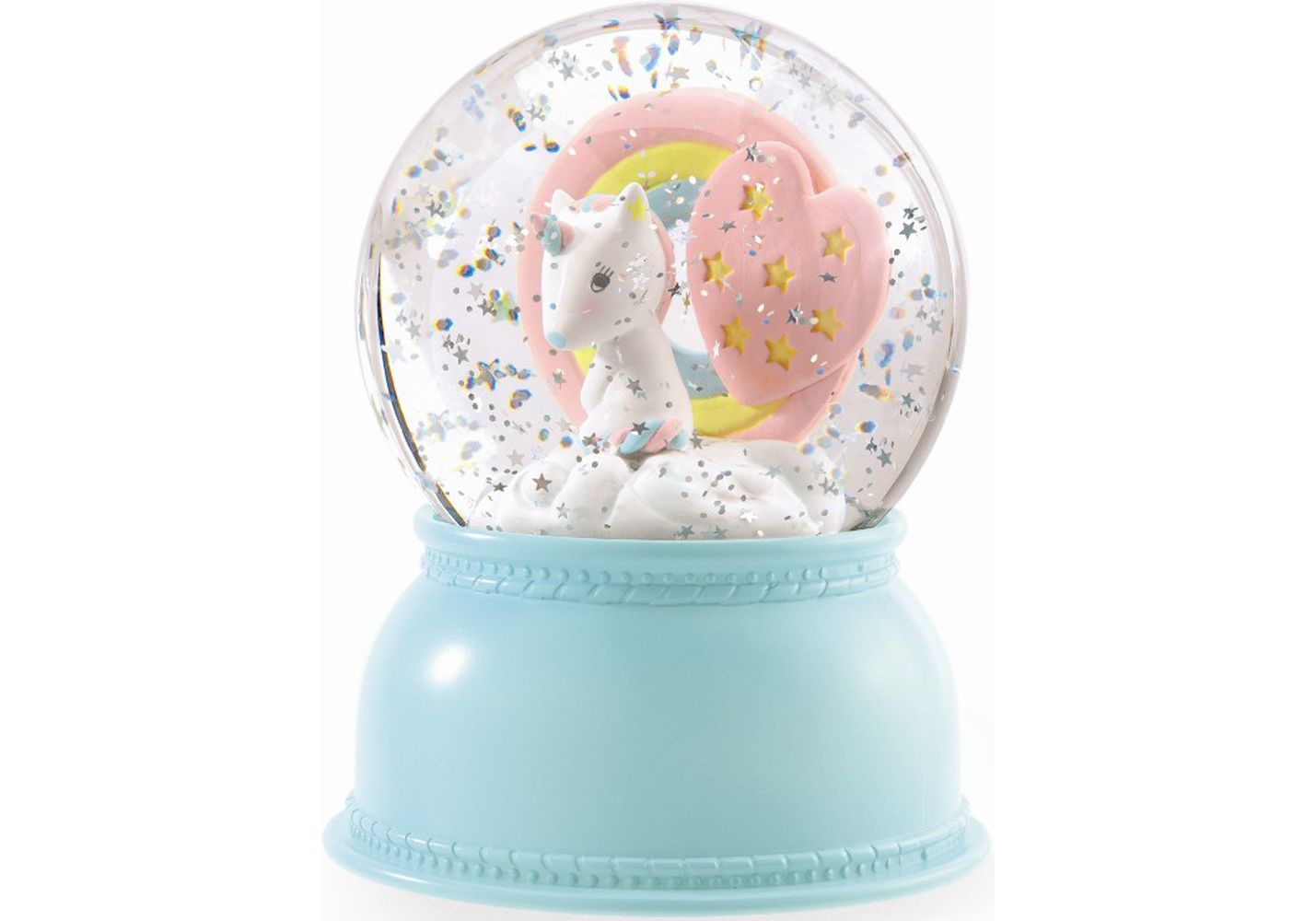 Djeco Noćna lampa/snježna kugla Unicorn