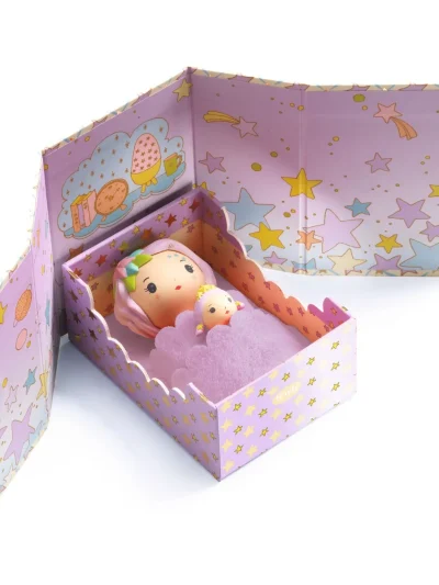 Djeco Tinyly lutkice Violet&Star u kutiji spavaća sobica