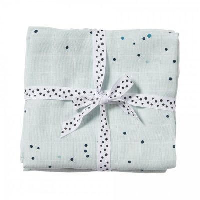 Done by Deer Komplet 2 pamučne pelene 70×70 Dreamy dots Blue