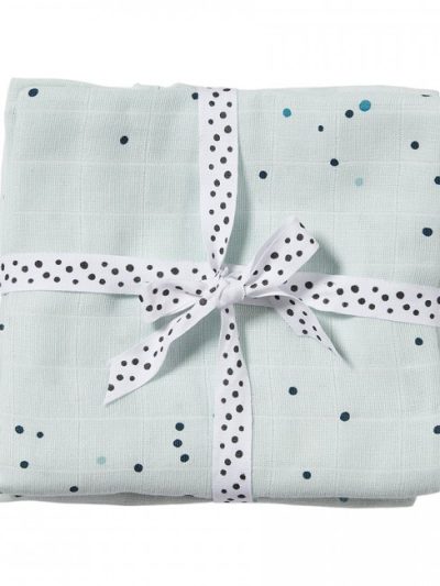 Done by Deer Komplet 2 pamučne pelene 70×70 Dreamy dots Blue