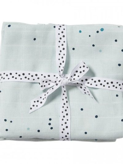 Done by Deer Komplet 2 pamučne pelene 120×120 Dreamy dots Blue