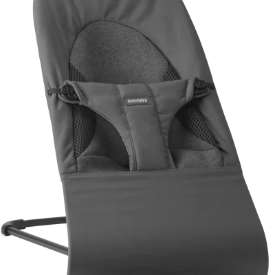 BabyBjörn Ležaljka za bebe Soft – Dark Gray, Woven/Jersey