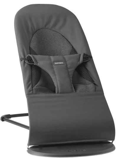 BabyBjörn Ležaljka za bebe Soft – Dark Gray, Woven/Jersey
