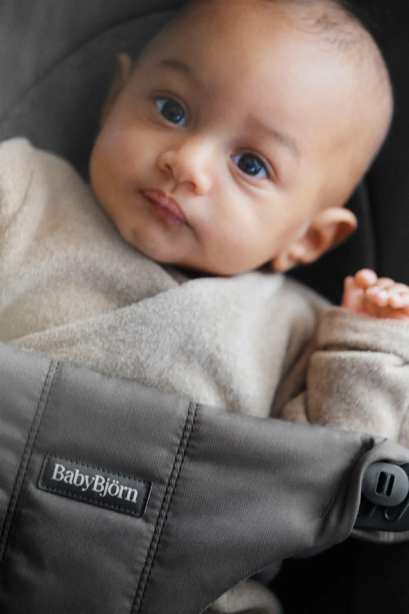 BabyBjörn Ležaljka za bebe Soft Woven/Jersey, Dark Gray - Image 11