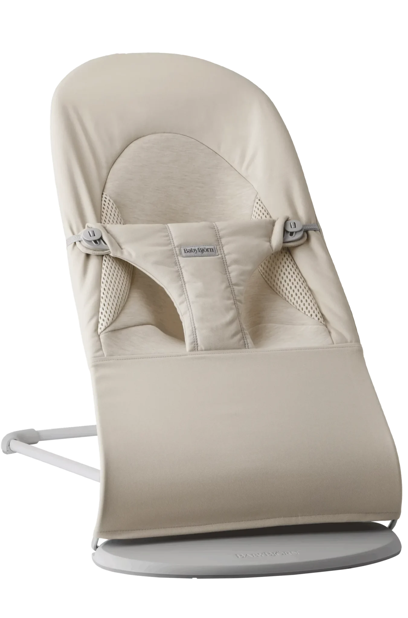 BabyBjörn Ležaljka za bebe Soft - Light beige, Woven/Jersey