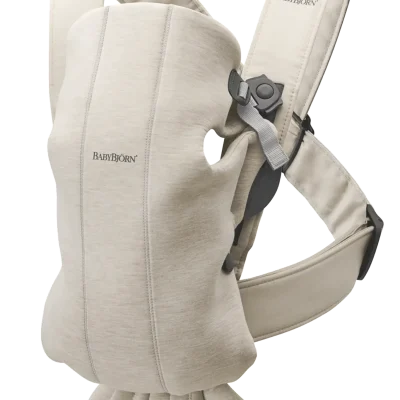 BabyBjörn Nosiljka za bebe Mini Light Beige, 3D Jersey