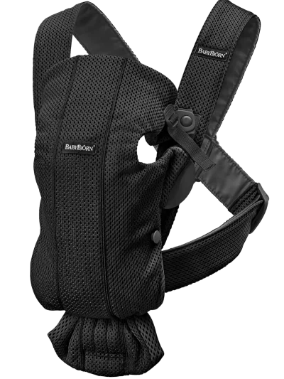 BabyBjörn Nosiljka za bebe Mini Black, 3D Mesh