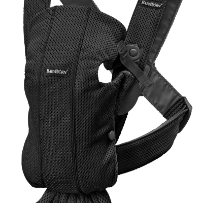 BabyBjörn Nosiljka za bebe Mini Black, 3D Mesh