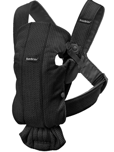 BabyBjörn Nosiljka za bebe Mini Black, 3D Mesh