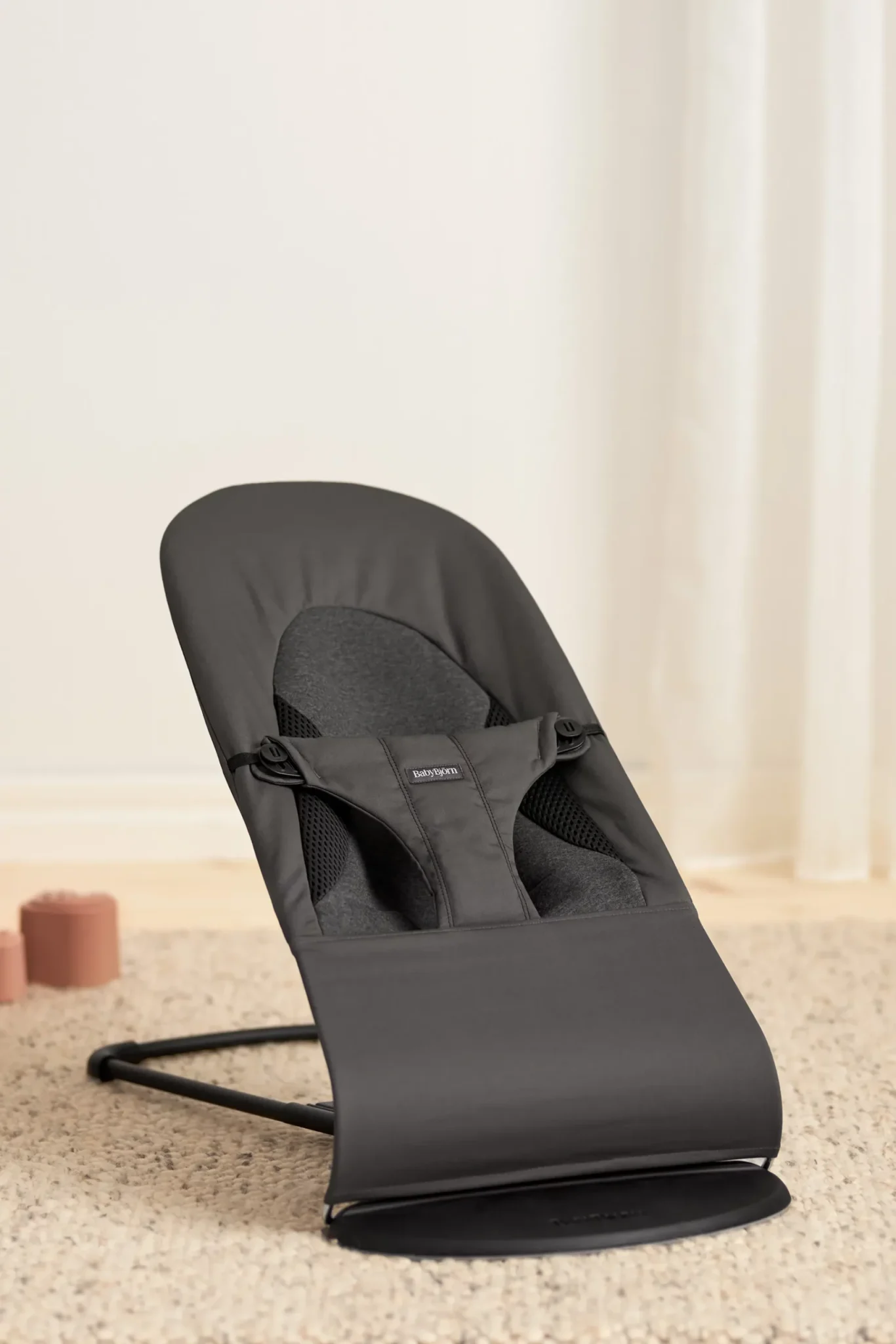 BabyBjörn Ležaljka za bebe Soft Woven/Jersey, Dark Gray - Image 6