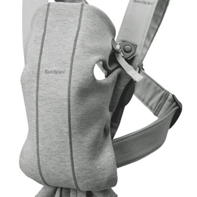 BabyBjörn Nosiljka za bebe Mini Light Grey, 3D Jersey