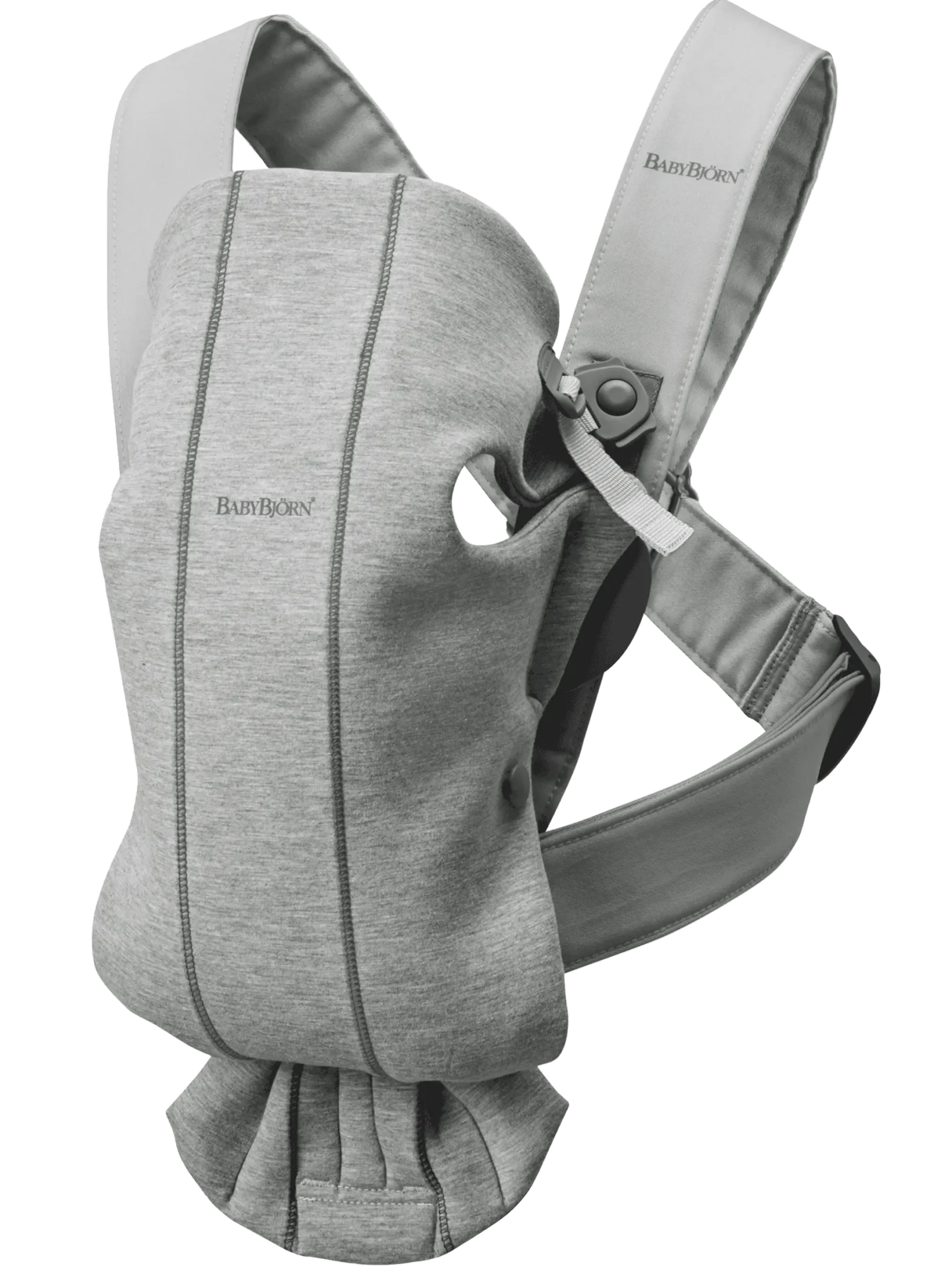 BabyBjörn Nosiljka za bebe Mini Light Grey, 3D Jersey
